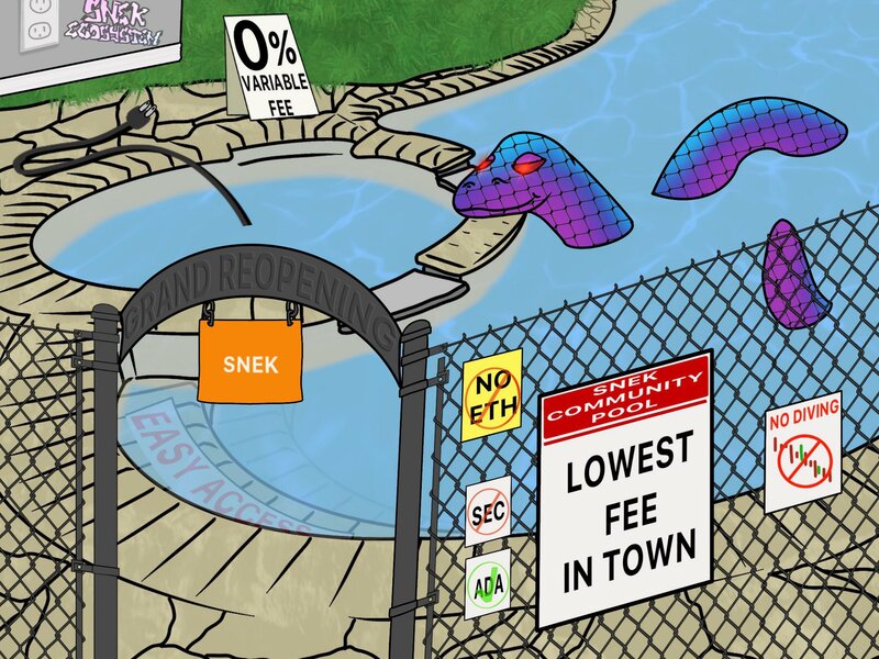 SNEK Stake Pool Fee Is Now 0%