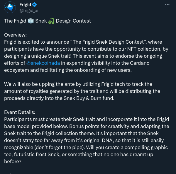 Frigid design contest