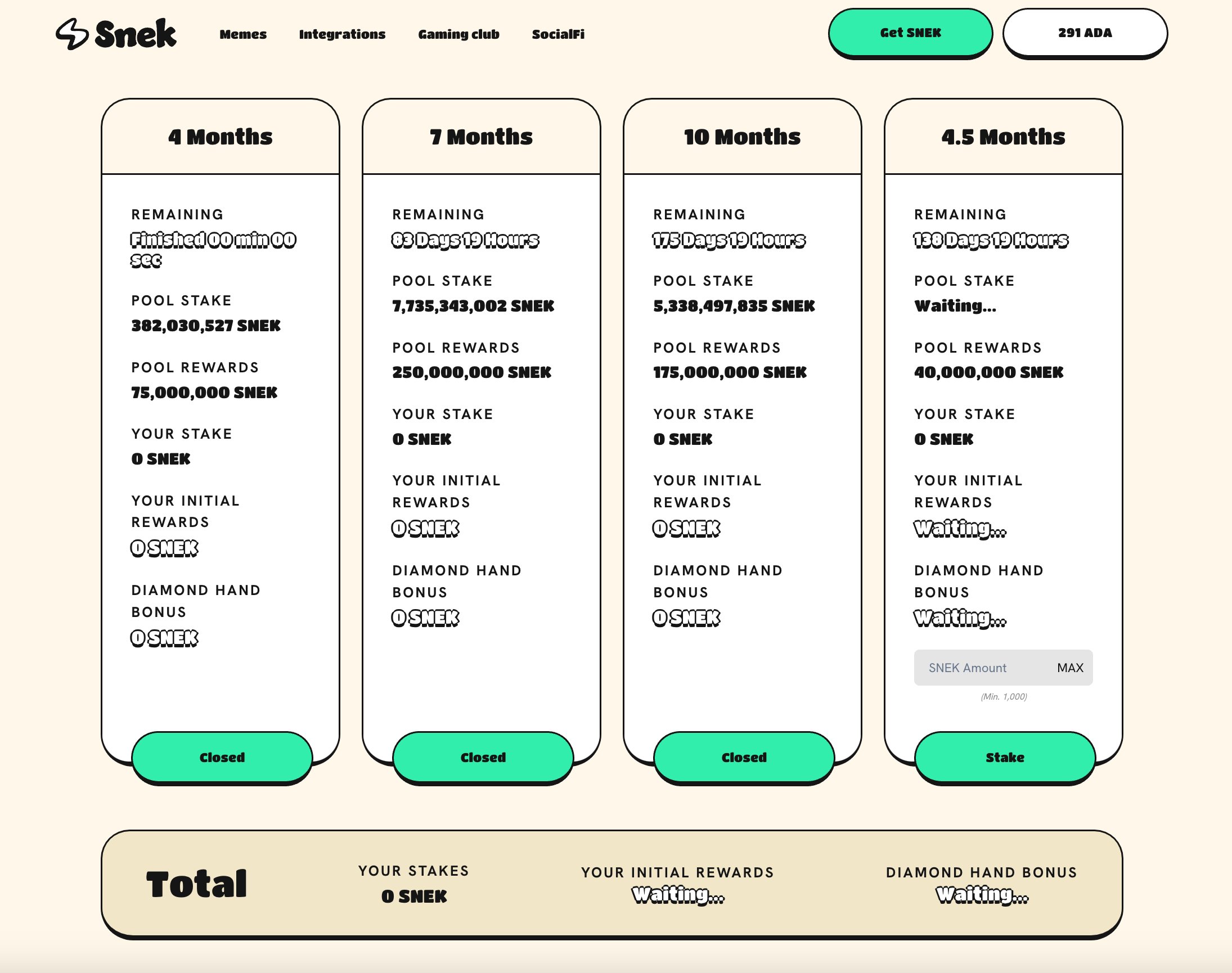 Earn Rewards: Extended SNEK Staking!